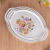 Plastic Oval Water Cup tray wholesale flower tea tray fruit Tray cake snack plate custom sticker