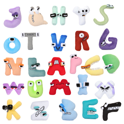 New Plush Toy Alphabet Lore Letter Legend Plush Pillow Doll Children Enlightenment Doll