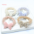 Autumn and Winter New High Elastic Plush Rubber Band Milk Tea Color Bow Thick Hair Rope Internet Celebrity Hair Accessories Wholesale