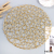 New Light Luxury Handmade Woven Placemat Paper Gold Film Insulation Placemat