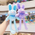 Pull Rabbit Pendant Fun Plush Pull Ears Rabbit Retractable Doll Lal Rabbit Keychain Rabbit Can Draw