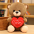 Heart-Hugging Bear Doll Plush Toys Couple Confession Love Bow Tie Teddy Bear Plush Doll Wedding Favors