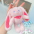 Pull Rabbit Pendant Fun Plush Pull Ears Rabbit Retractable Doll Lal Rabbit Keychain Rabbit Can Draw