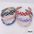 French Macaron Sponge Wide Edge Face Wash Hair Bands Outer Wear Girl Ins All-Match High Skull Top Headband Hair Accessories
