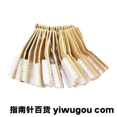 Bay Handle Bamboo Bristle Shoe Washing Brush Household Brush Shoe Brush Nylon Long Hair Cleaning Brush Multi-Purpose Strong Cleaning Brush