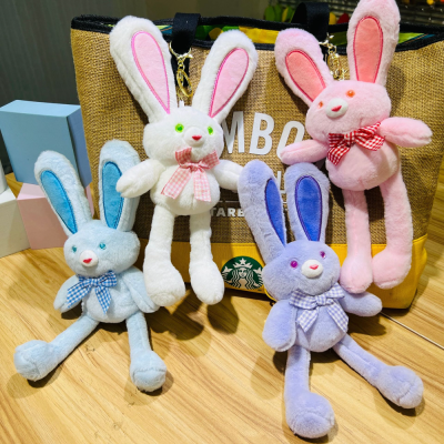 Pull Rabbit Pendant Fun Plush Pull Ears Rabbit Retractable Doll Lal Rabbit Keychain Rabbit Can Draw