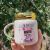 Creative Heart Mirror Cup Couple's Cups Office Ceramic Cup Mug Household Water Cup Festival Gift Cup