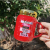 Festive Red Love Ceramic Mirror Cup Mug Office Vacuum Cup Household Water Cup Valentine's Day Gift Cup