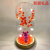 Colorful Bear Lucky Crystal Tree Glass Cover LED Light Decoration Valentine's Day Christmas Birthday Holiday Gift