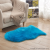 Simple Bedroom Bedside Bay Window Absorbent Floor Mat Sofa Fluff Wool-like Fish-Shaped Non-Slip Floor Mat Carpet rug