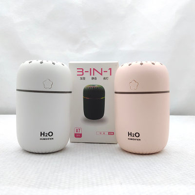 XINGX Humidifier 300ml Colorful Light Small Portable Silent Bedroom Car Desktop Mute Humidifier