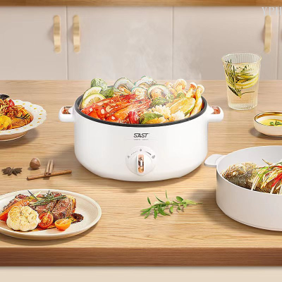 Electric Caldron Dormitory Students Household Multi-Functional Small Electric Pot Cooking Noodles Cooking All-in-One Pot Electric Frying Pan