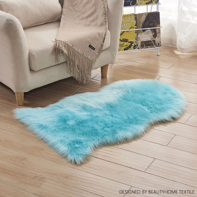 Simple Bedroom Bedside Bay Window Absorbent Floor Mat Sofa Fluff Wool-like Fish-Shaped Non-Slip Floor Mat Carpet rug