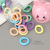Children's Hair Band Cartoon Rabbit Bottle Small Rubber Band Large Capacity Strong Pull Constantly Thickened Hair Rope Seamless Towel Ring