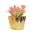 Factory Wholesale Thickened Porcelain-like Electroplating Faux-Metallic Artificial Gardening Flower Pot Melamine Succulent Square Large and Small Basin