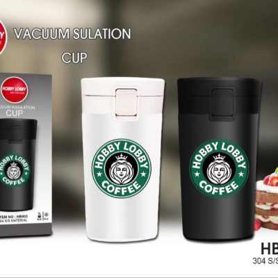 380ml Large Capacity Thermos Cup 304 Stainless Steel Cup With Wholesale Custom Logo Thermos Cup