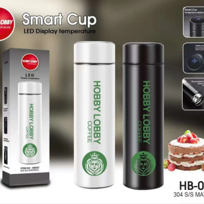 500ml Large Capacity Thermos Cup 304 Stainless Steel Cup With Temperature Display Wholesale Custom Logo Thermos Cup