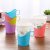 Disposable Cup Holder Cup Cover Cup Holder Thick Color Plastic Cup Bracket Anti-Scald Insulation Paper Cup Holder Cup 