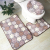 Coral Fleece Carpet Toilet Three-Piece Floor Mat Bathroom Absorbent Non-Slip Mat Bathroom 3-Piece Floor Mat Set