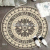 Bohemian round Mat 3D Printed Western Style round Door Mat Computer Chair Mat