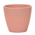 Factory Wholesale Thickened Melamine Artificial Plant Frosted Flower Pot Imitation Cement Stripe Macaron Color Imitation Porcelain Set Basin