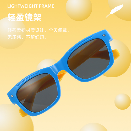 Children‘s Sunglasses Glasses Factory Personality Boys and Girls Sun Protection Sunglasses Baby Sun Glasses All-Match Children‘s Glasses 6123