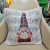 Christmas Pillow Cover Home Supplies Sofa Decoration Printing Super Soft Cloth Old Man Snowman New Fashion