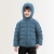 Children's down Jacket 90 Velvet Seamless Hooded Lightweight Solid Color Long Sleeve Jacket for Boys and Girls