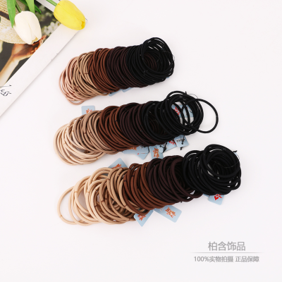 South Korea Girly Simplicity Basic Style Multi-Specification Hair Rope Partysu Hair Accessories Hair Rope Hair Band Hair Rope for Women