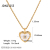 INS French Retro Twist Chain Fritillary Heart-Shaped Titanium Steel Necklace Women's Stainless Steel Heart-Shaped Zircon Pendant Necklace
