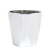 Factory Direct Supply Thickened Rectangular Surface Mini Succulent Imitation Porcelain Melamine Small Electroplating Flower Pot Metal Three-Color Hole Pot