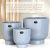 Nordic Style Ceramic Flowerpot Fashion Simple Morandi Color round Straight Flowerpot