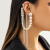 Exaggerated Earrings, Creative Design Ear Hoops, Pearl Ear Clips, Individual Tassel Ear Clips in Ins Style