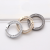 Diamond Vachette Clasp Exquisite Key Ring Double-Sided Diamond Spring Coil Girl's Bag Hanging Buckle Zinc Alloy Car Key Ring