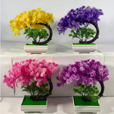 Simulation Small Plant Bonsai Fake Flower and Plastic Flower Decorations Emulational Flower Decoration