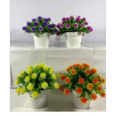 Retro Artificial Plant Pot Indoor Greenery Small Bonsai Desktop Fake Flower Ornaments