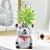 New Korean Cute Small Animal Cement Ceramic Succulent Flower Pot Creative Personality Succulent Pottery Clay Square Special