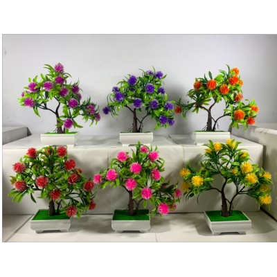 Indoor Living Room Furnishings Artificial Flower Artificial Plastic Flower Home Potted Plant