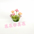 Artificial/Fake Flower Bonsai Plastic Basin with Patterns Roses Daily Furnishings Ornaments