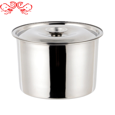 Df99419 Stainless Steel with Lid Deepening Stock Pot Seasoning Containers Egg Pots Slow Cooker Multi-Purpose Basin Seasoning Basin Kitchen