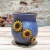 New Korean Style Painted Ceramic Succulent Bonsai Container Creative Three-Dimensional Sunflower Old Pile Large Flower Pot Wholesale