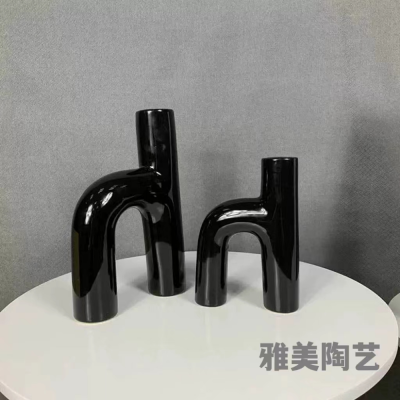 Irregular Letter Ornaments Decorations Living Room Furnishings Modern Fashion Simple Living Room Hallway Decoration Vase