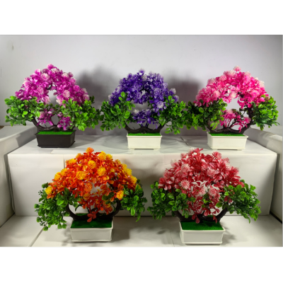 Creative New Artificial Flower Bonsai Emulational Greenery Bonsai Plant Home Decoration