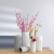 INS Modern White Ceramic Small Size Dried Flower Vase Fresh Hydroponics Home European Style Decoration Ornaments Living Room Flower Arrangement