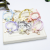 Autumn and Winter New Flocking Flower Hairband Creative New Cream Color Head Rope Tag Rubber Band Quality Hair Accessories Wholesale
