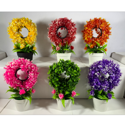 Creative New Artificial Flower Potting Decoration Nordic Style Home Artificial Flower Plastic Bonsai