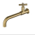 Wall-Mounted Copper Electroplating Faucet Copper Chrome Plated Lengthened Hand Washing Faucet Household Hidden Concealed Faucet