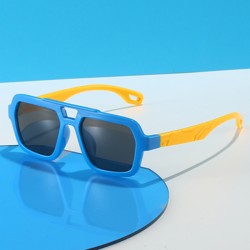 Kids Sunglasses Glasses Factory Personalized Boys and Girls Sun-Resistant Sunglasses Baby Sunglasses All-Match Children‘s Mirror 6126