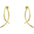 New Korean Niche Design Cross Earrings Graceful Online Influencer Simple Metal Cold Style Sterling Silver Needle Earrings