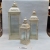 European-Style Outdoor Wedding Home Wrought Iron Set Three Storm Lantern Candlestick